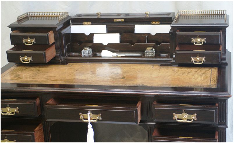 4030 Antique Mahogany Writing Desk by Maple & Co (6)